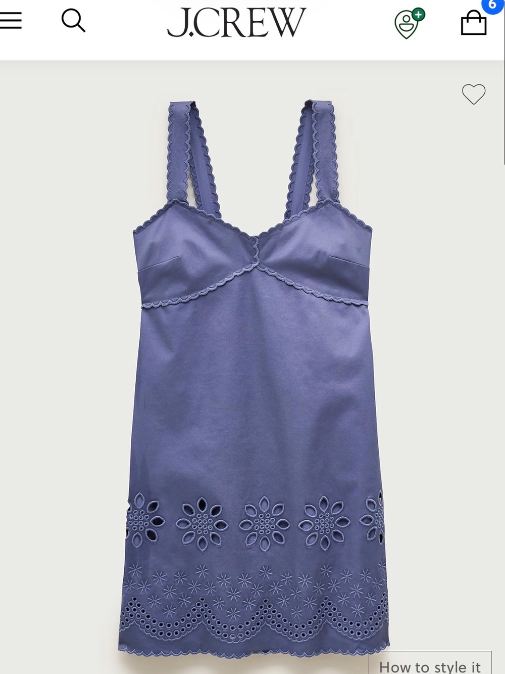 J CREW NWT SCALLOP TRIM MINI DRESS
